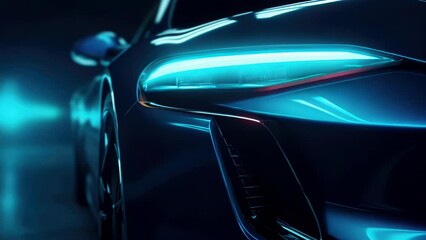 Aufkleber - Close-up view of a car's tail lights. Perfect for automotive industry promotions.