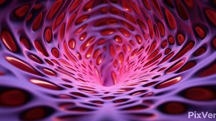 Poster - Close up of a purple and red object, suitable for various design projects.