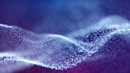 Poster - artistic blurry dots copy space illustration background.