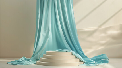 Wall Mural - 3d Beautiful podium cosmetic beauty presentation