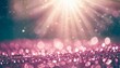 © Fletcher - pink sparkle rays glitter lights with bokeh elegant lens flare abstract background vintage or retro tone background