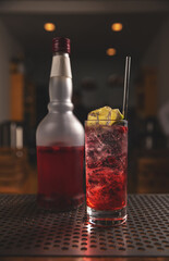 Poster - Berry red cocktail