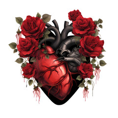 Gothic Floral Heart