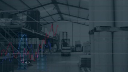 Poster - Animation of financial data processing over warehouse