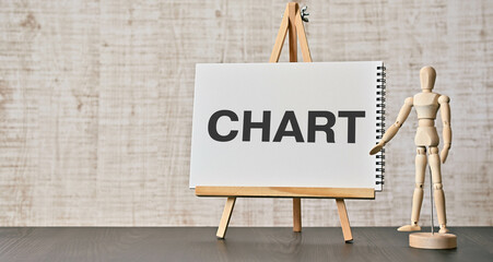 Poster - There is notebook with the word CHART. It is as an eye-catching image.