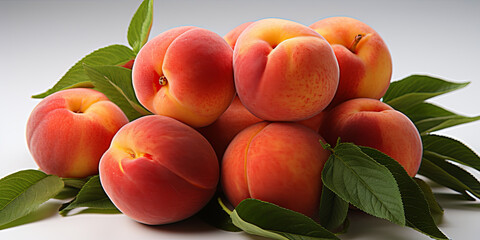Wall Mural - The soft, velvety texture of a peach skin, with delicate fuzz covering the ripe fru