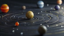A Detailed Solar System Model With Textured Planets