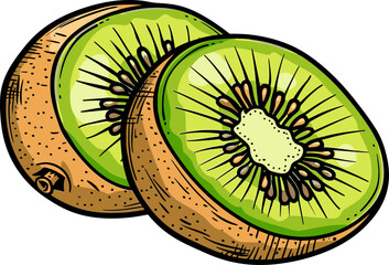 Wall Mural - Kiwi Fruit Fusion Blending Cultures and Flavors