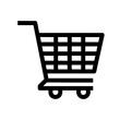 © anan - Shopping basket vector icon. Shopping cart line and flat icon. online shopping concept