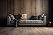 Sofa Background Texture Wood Floor Mockup Template 