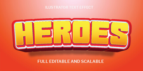 Fototapete - text effect ilustration, text effect ilustration skecth, skecth font text ilustration