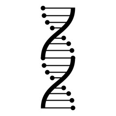 Wall Mural - Dna icon on white background