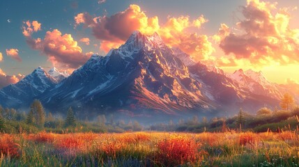 Wall Mural - Mountains and rocks of Landmannalaugar, majestic