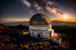  At the Teide Observatory, poised to unveil the mysteries of the universe, their metallic surfaces reflecting the moonlight