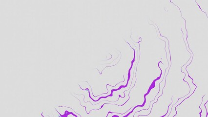 Poster - Seamless looped abstract background rendered in 3D with a swirling purple and white color scheme in a hypnotic pattern