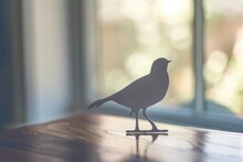 Paper Cut Of Bird On The Table