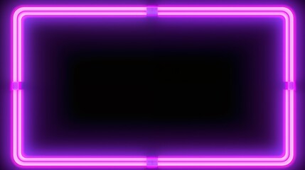 A rectangular frame made of two moving pink neon lights background