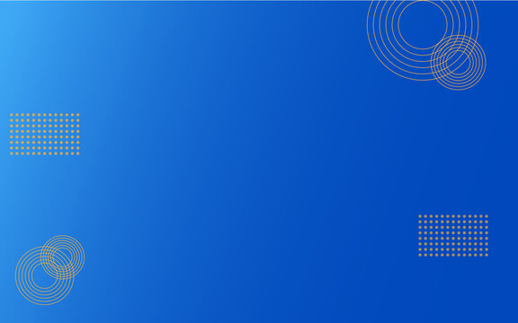 Circle line rectangle dot blue background