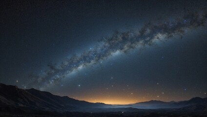 Wall Mural - photo of a view of the sky with millions of stars shining at night made by ai generative