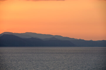 Wall Mural - beautiful sunset sky over the mountains of Cyprus 7