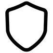 shield icon, simple vector design