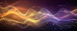 Fototapeta  - Abstract gradient waving circles lines Technology web banner background