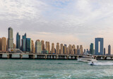 Fototapeta Nowy Jork - Skyscrapers at Dubai Marina.