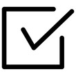 checkbox icon, simple vector design