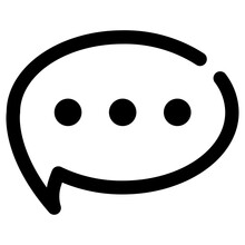 comments icon, simple vector design