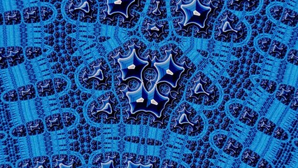 Wall Mural - Fractal sequence patterns 3D. 4k Abstract multicolored motion graphics background. For yoga or clubs or shows, mandala, fractal animation. Beautiful bright ornament.