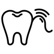 gingivitis icon, simple vector design