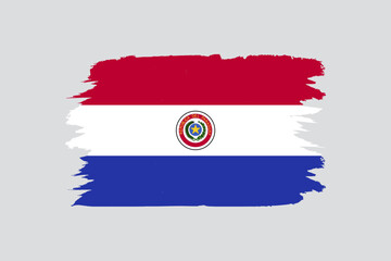 Wall Mural - Official vector flag of paraguay