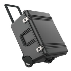 Wall Mural - Portable Tool Box with Wheels. 3D rendering isolated on transparent background