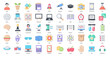 Nerd Flat Icons Geek Brain Iconset 50 Vector Icons