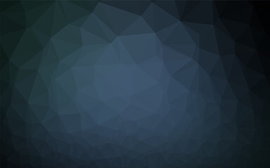 Fototapete - Dark BLUE vector blurry triangle texture.