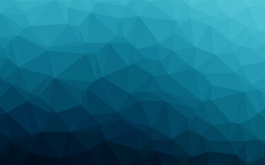 Fototapete - Dark BLUE vector abstract mosaic background.