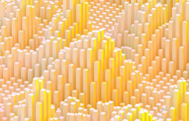 Poster - Abstract futuristic business technology background with geometric 3d shape. 3d rendering.