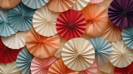 Aufkleber - Colorful paper umbrellas for various events and decorations