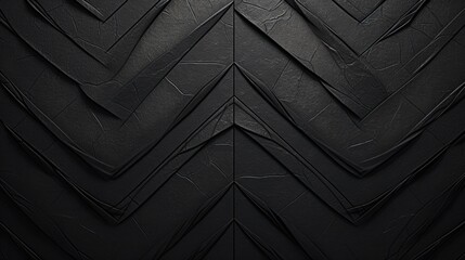 Poster - Detailed close up of black paper. Suitable for backgrounds or textures