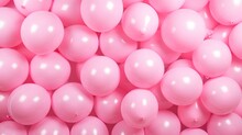 A Colorful Bunch Of Pink Balloons Floating In The Air. Perfect For Celebrations And Events