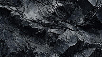 Poster - A striking black and white image of a rock face. Ideal for geological studies or outdoor adventure themes