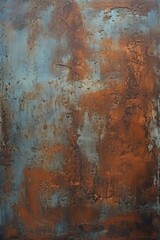 Canvas Print - Rusty metal surface against blue sky, suitable for industrial concepts