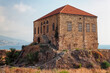 © Renar - View of the old traditional Lebanese stone house over the Mediterranean sea in Byblos, Lebanon. The house is part of the ancient archaeological complex located next to it.