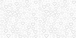 Vector Seamless Black And White heart pattern. Heart outline with size variation seamless pattern on white background.
