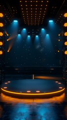 Canvas Print - Stage with Shiny Lights