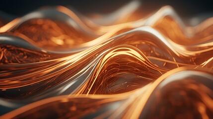 Poster - Generative AI Layered patterns and textures blending to produce an abstract and textured background.