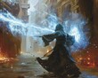 Sorcery battles against triad forces, magic clashing with underworld power