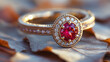 Ruby Ring With Diamonds