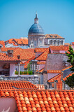 Fototapeta Miasta - Townscape of Dubrovnik from the City Walls
