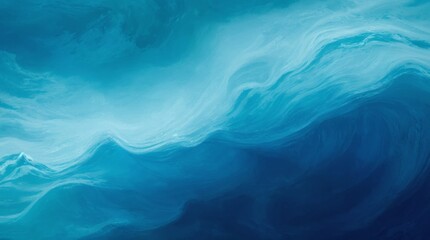 Wall Mural - Calm blue ripples transitioning into deeper shades, like ocean depths 